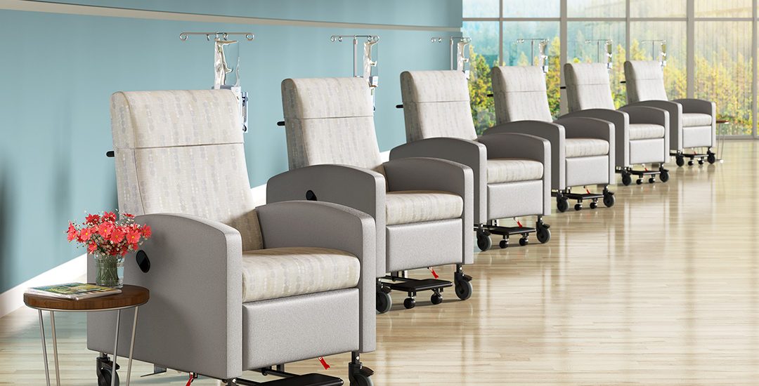 3D Rendering of Medical Office Chairs